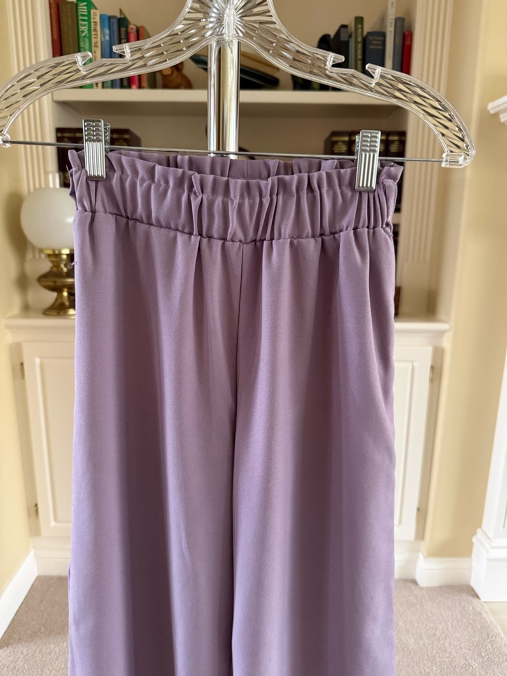 Lavender wide-leg pants - Picture 2 of 3